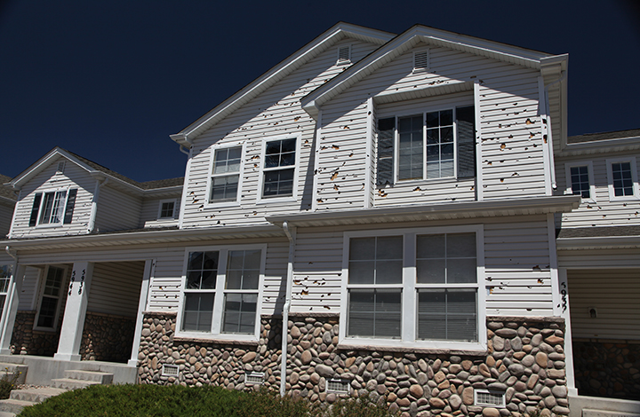 hail damage house